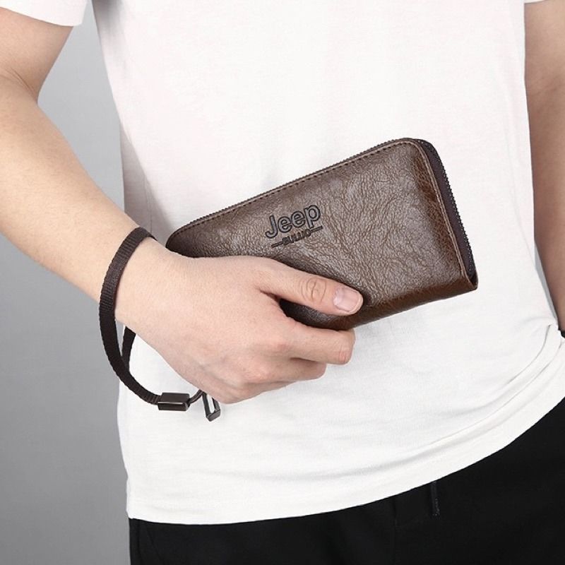 Long wallet for men handheld clutch bag compact size wallet