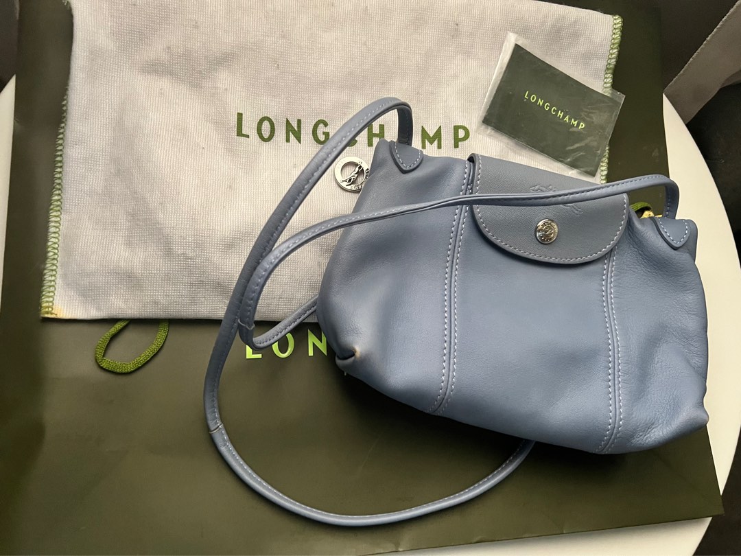 Longchamp Le Pliage Cuir Crossbody, Luxury, Bags & Wallets on