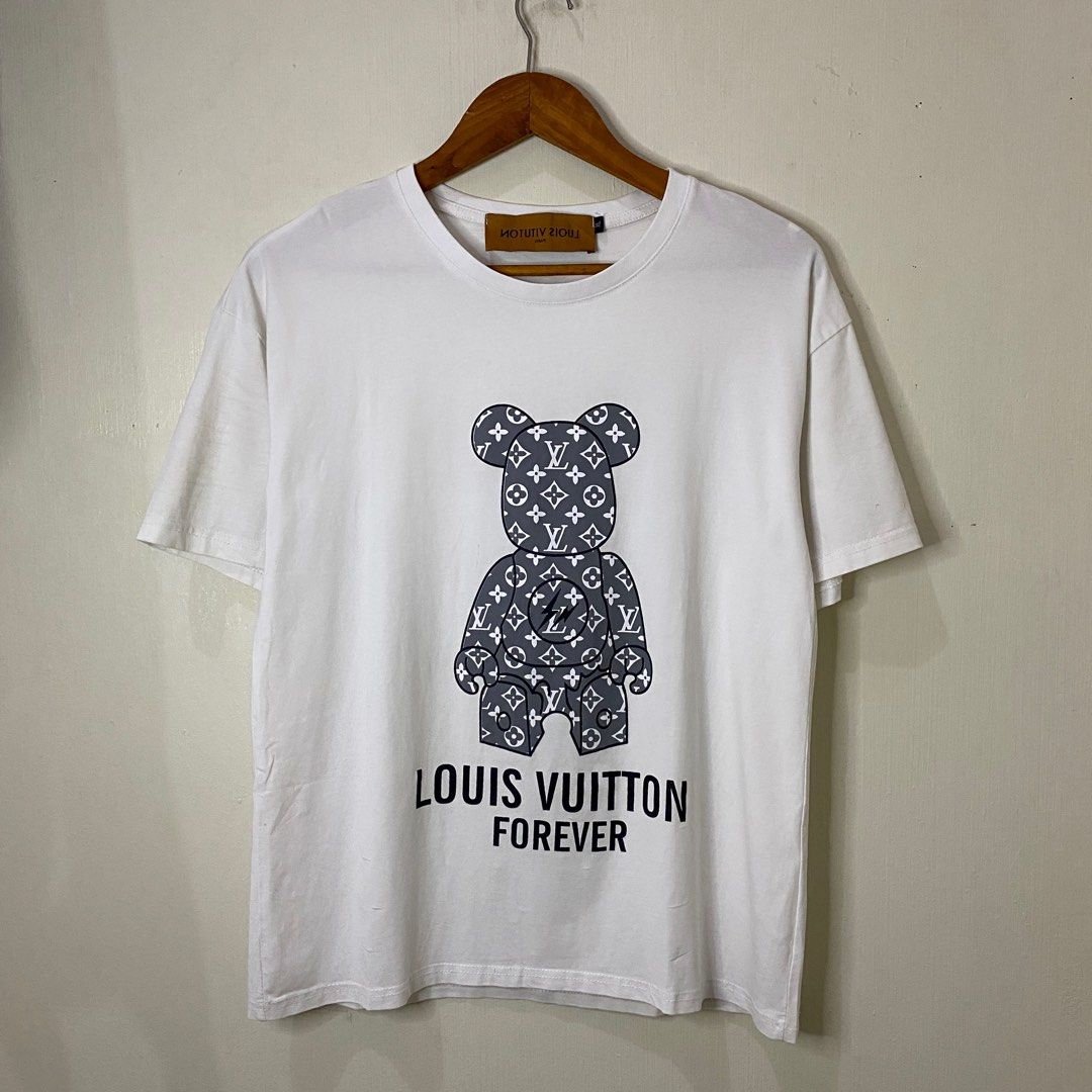 Supreme x Louis Vuitton Bear Printed Tshirt White or Black, Women's  Fashion, Tops, Blouses on Carousell