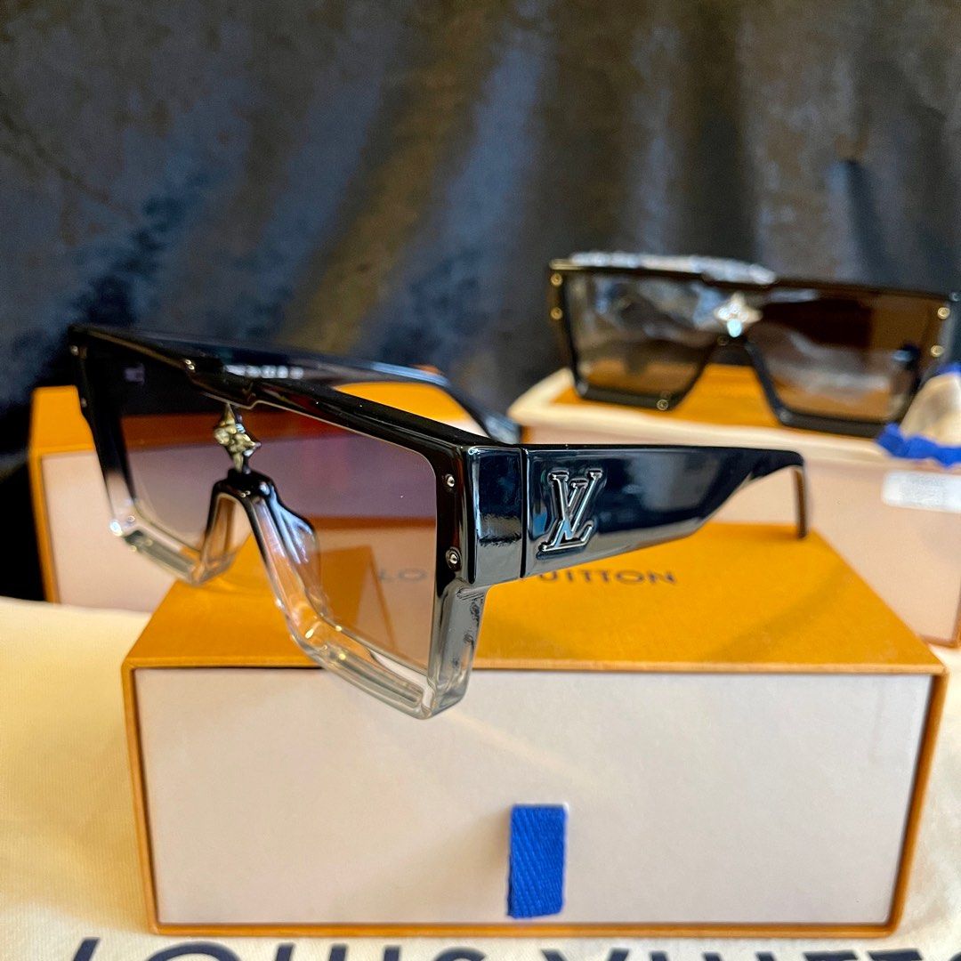 Louis Vuitton Gradient Cyclone Sunglasses Z1736E 7KX 155 Black Men's  Eyewear