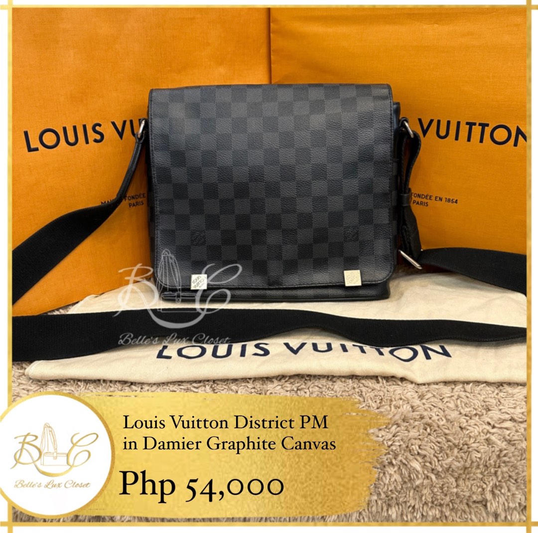 Louis Vuitton Damier Graphite Canvas District GM Bag Louis Vuitton | The  Luxury Closet