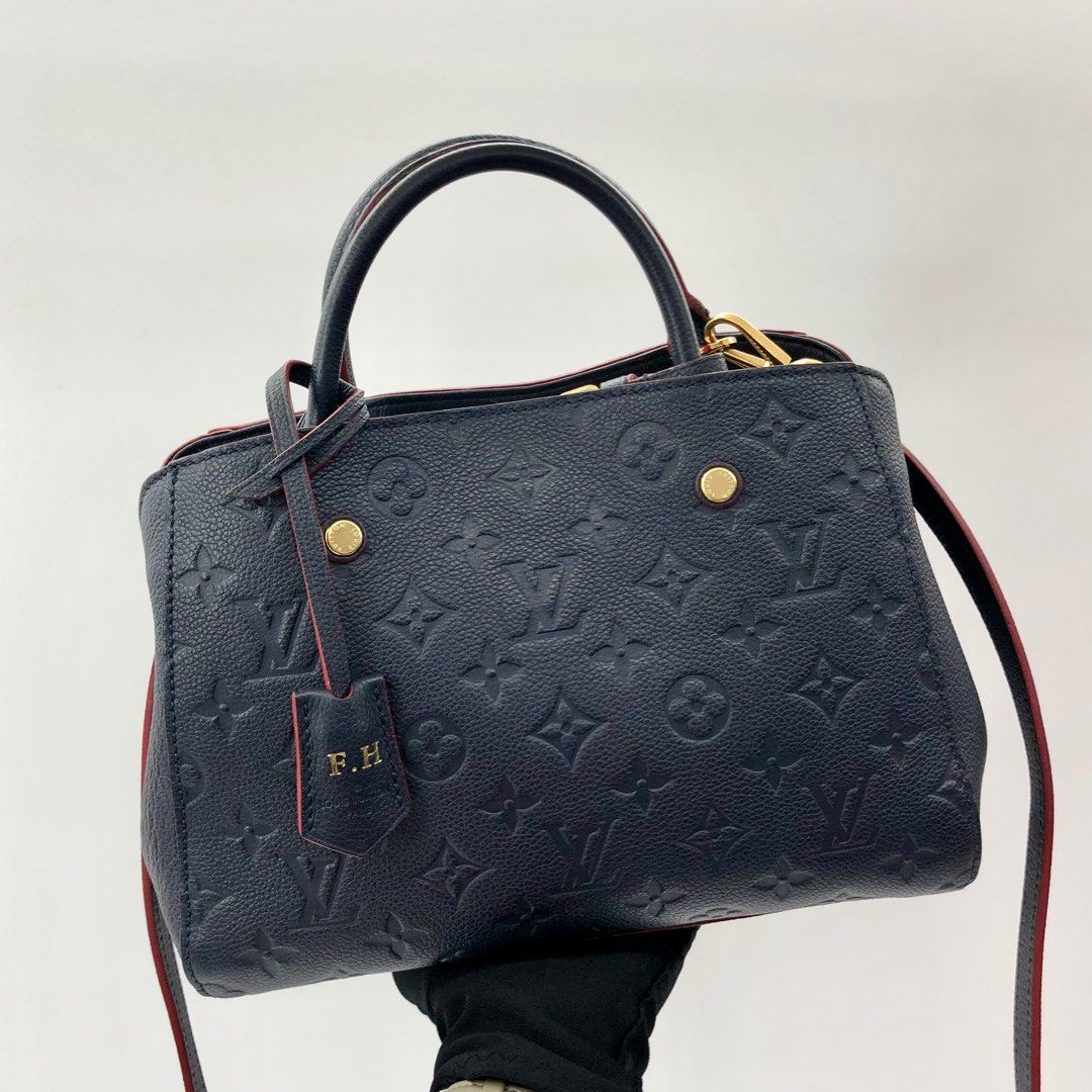 Louis Vuitton (LV) Montaigne Navy Blue Bag (Original), Luxury, Bags &  Wallets on Carousell