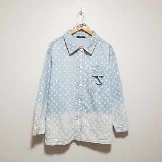 Louis Vuitton Monogram Gradient Snowfall Denim Jacket