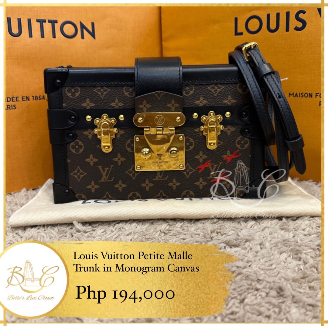 Louis Vuitton Petite Malle Handbag Limited Edition Time Trunk at
