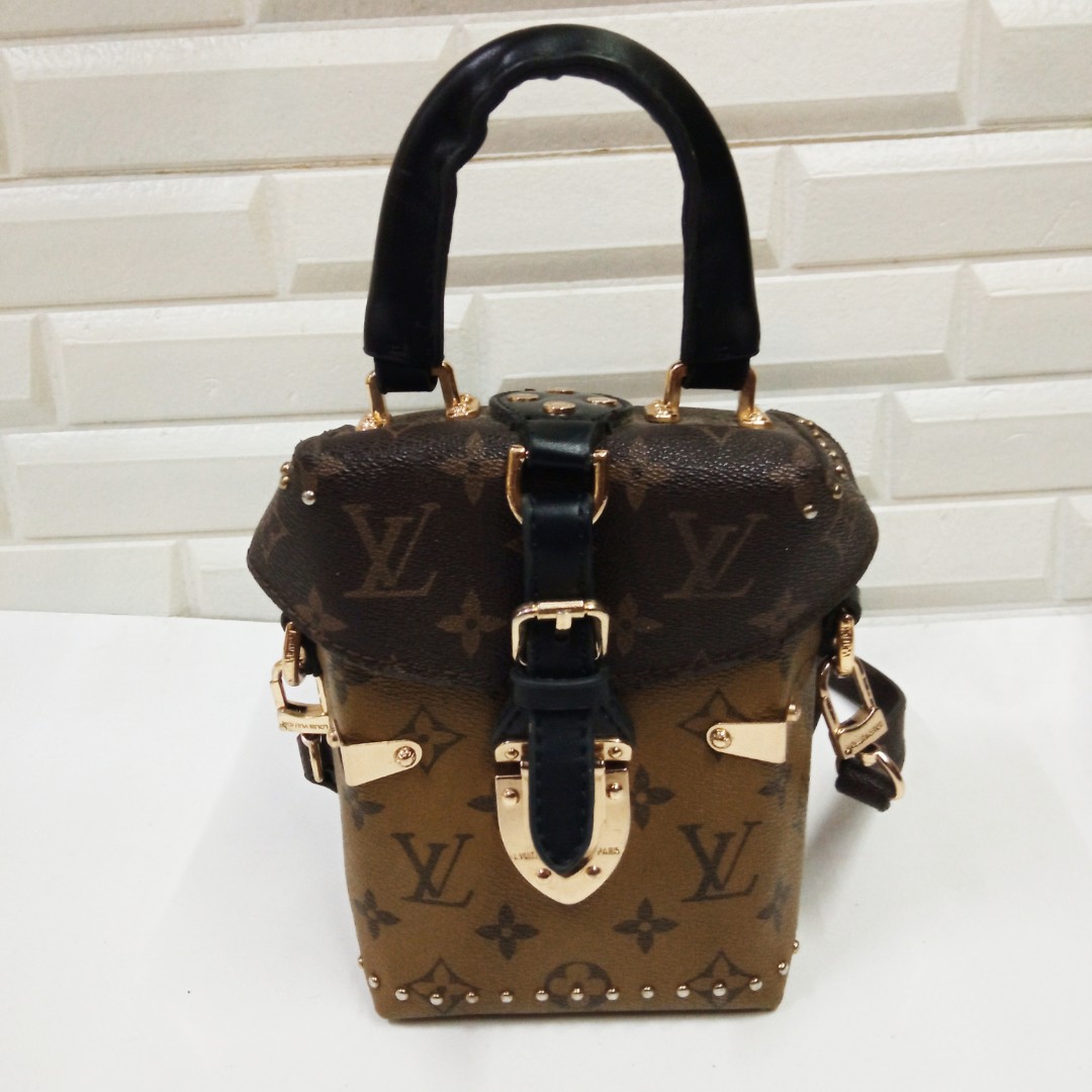 Lv Reverse Monogram camera box bag, Men's Fashion, Bags, Sling Bags on  Carousell