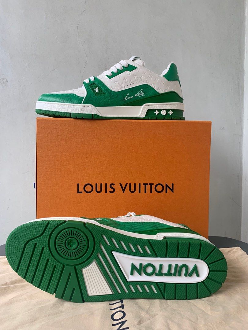 NEW LOUIS VUITTON LV Trainer Sneaker White Monogram Virgil Abloh #54 Size  11 US