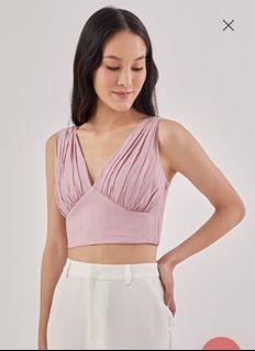 Love Bonito Lia Padded Bustier Ruched Top