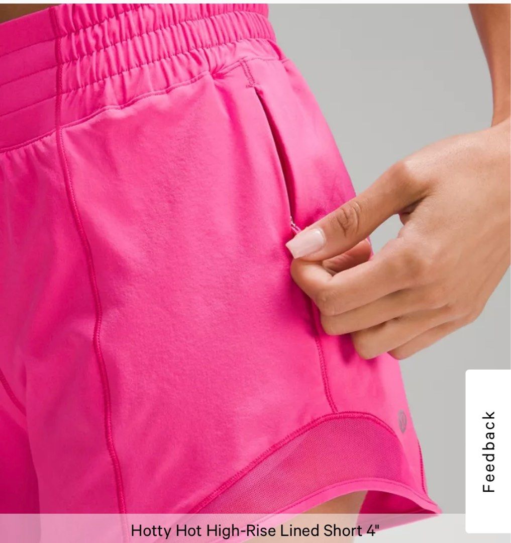 Lululemon Pink Hotty Hot shorts, Women's Fashion, Bottoms, Shorts on  Carousell