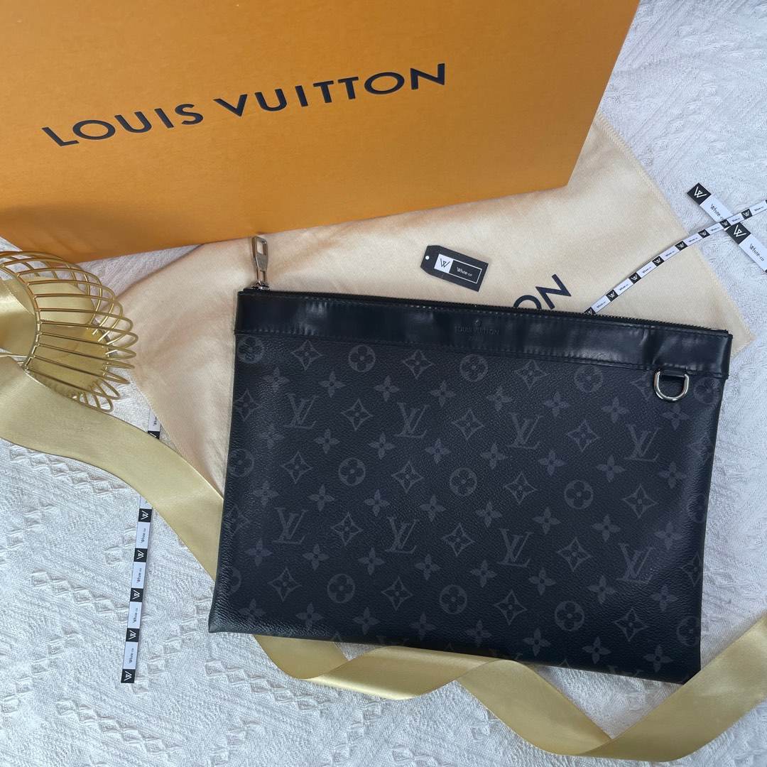 LV monograme eclipse clutch, Luxury, Bags & Wallets on Carousell