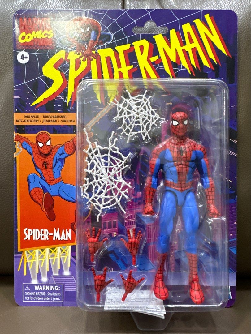 Marvel Legends Retro 6-inch Cel Shaded Spider-Man MOSC, Hobbies & Toys ...