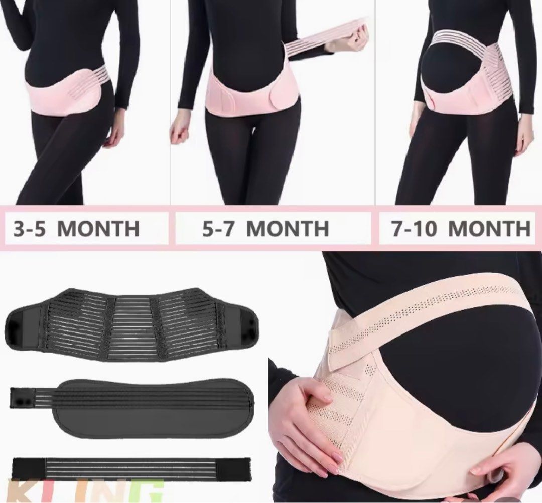 3 in 1 Postpartum Belly Support Recovery Wrap - Belly Band for Postnatal,  Pregnancy, Maternity - Girdles for Women Body Shaper - Tummy Bandit Waist Shapewear  Belt (Matte White, One Size), Babies