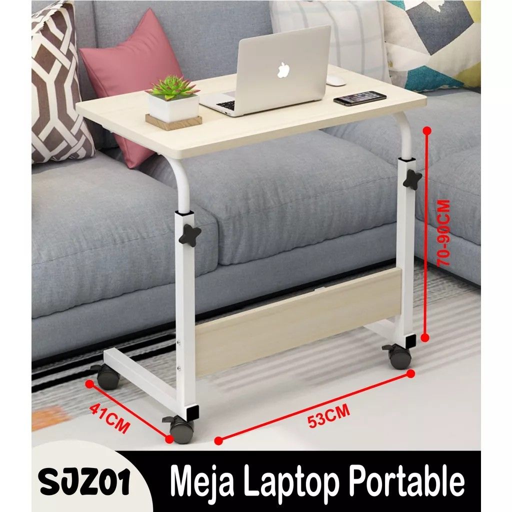 Meja Lipat Meja Laptop Roda Meja Lipat Belajar Meja Lipat Portable