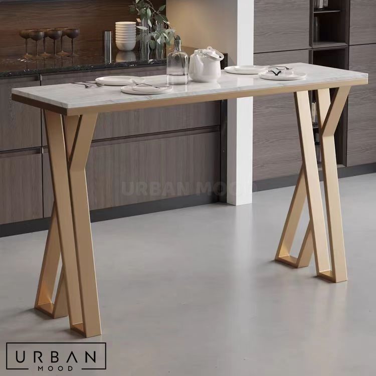 MERRY Modern Sintered Stone Bar Table, Furniture & Home Living ...