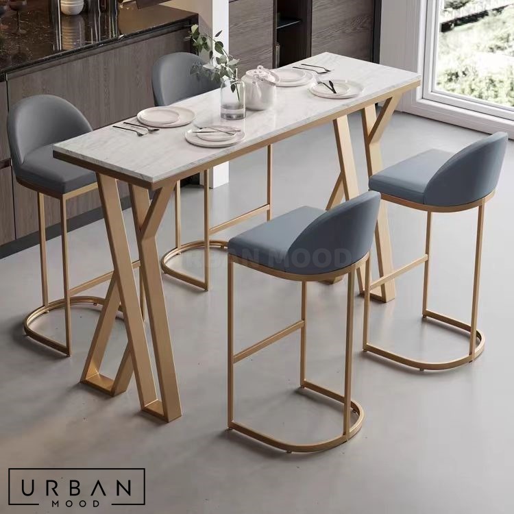MERRY Modern Sintered Stone Bar Table, Furniture & Home Living ...