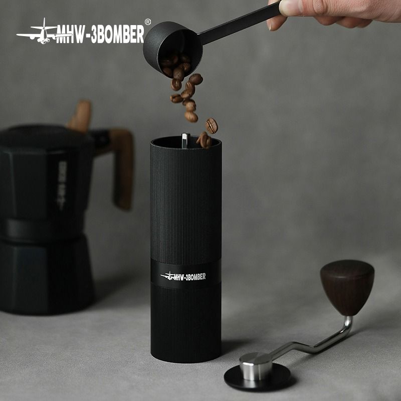 MHW-3BOMBER Coffee Grinder Cleaning Brush Walnut Handle Espresso