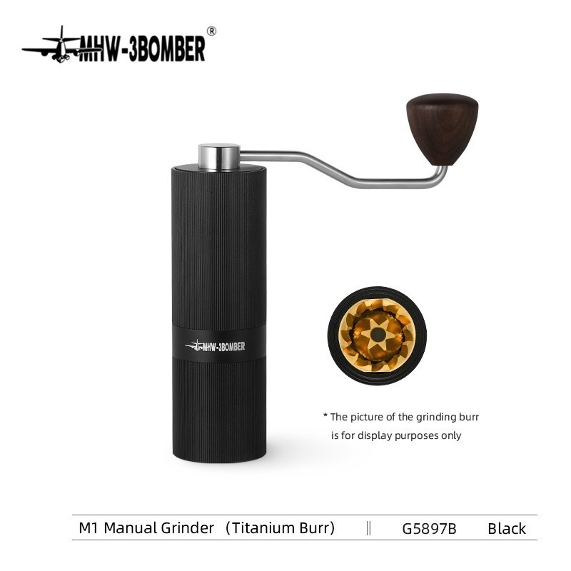 MHW3Bomber Manual Coffee Grinder Titanium coated Burrs, TV & Home