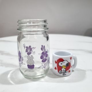 Miffy Masor Jar & Snoopy Miniature Mug