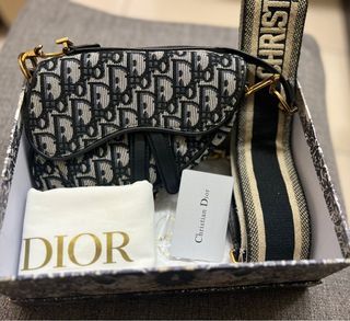 Dior Saddle Bag (Black All Matte) + Strap, Women's Fashion, Bags & Wallets,  Cross-body Bags on Carousell