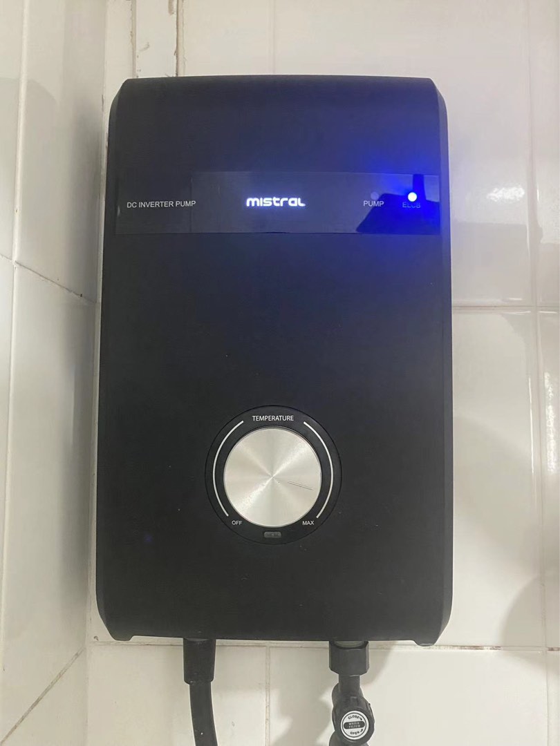 Mistral instant water heater with Rain shower & DC Pump (MSH88MB
