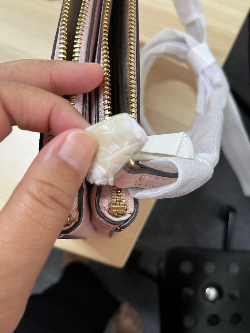 MK Double Zip Crossbody with Gold Hardware, Luxury, Bags & Wallets on