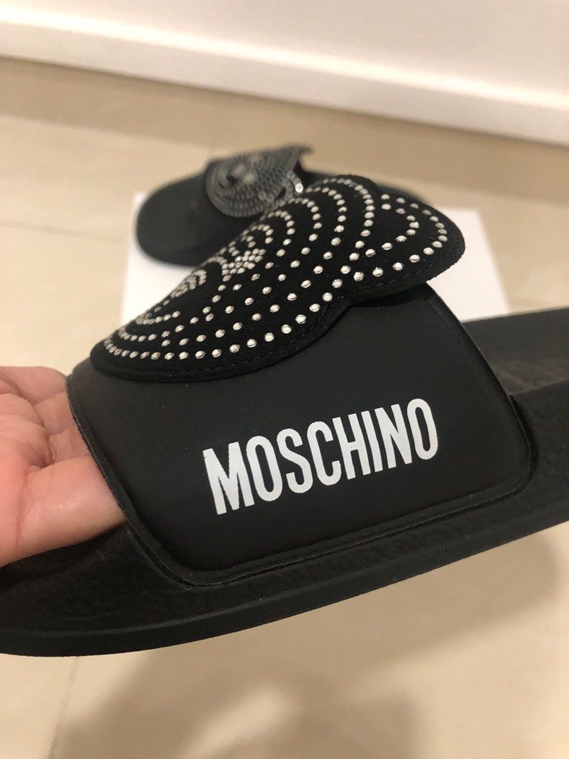 Moschino sliders Luxury Sneakers Footwear on Carousell