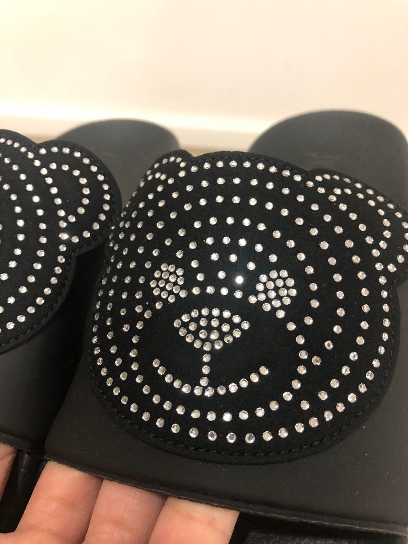 Leopard print moschino clearance sliders