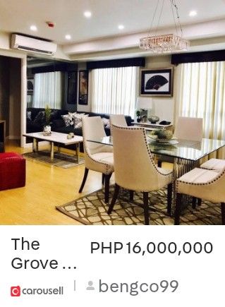 Nice Modern 1 Bedrooms The Grove (Category: Apartments & Condos) located in Quezon City. Submitted by bengco99 (Listing ID 1243756250, Image 3). Description: modern n nicely furnished like hotel suites. complete furniture n appliances, above 28th floor. located inside The Grove, Rockwell Ortigas project.Excellent location, with tennis court, gym. pool, shops, restaurants, supermarket, Korean store, banks please call one day prior to appointment. 