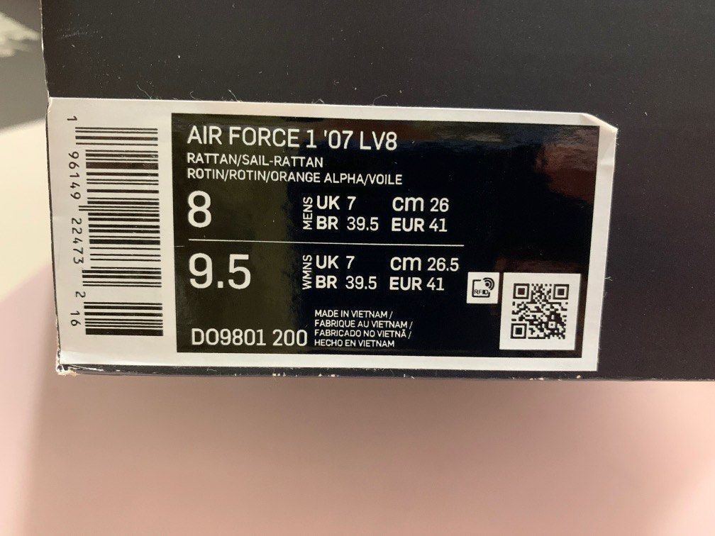 Nike Air Force 1 07 LV8 Rattan Sail certified fresh Men s