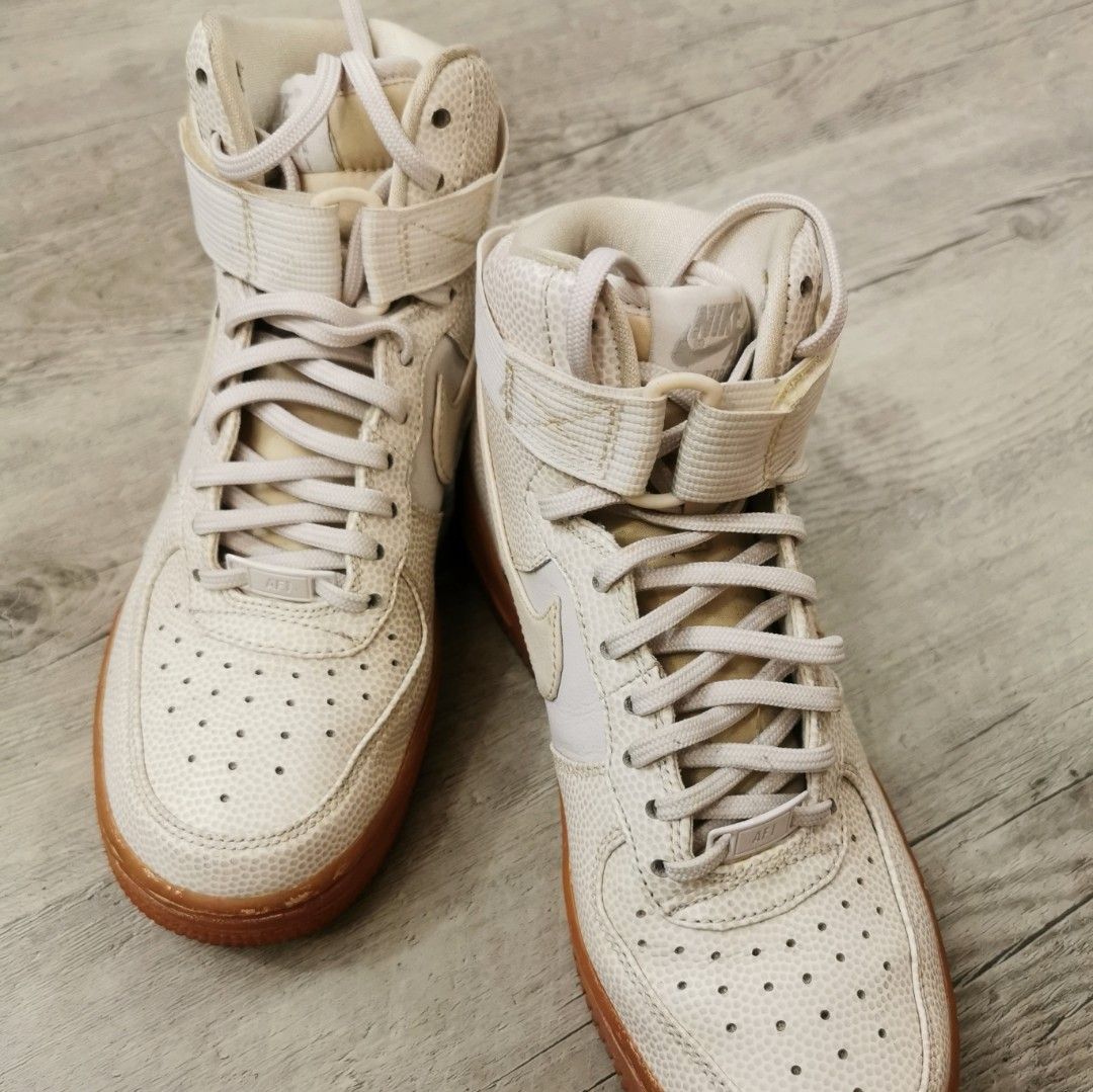 Nike air force clearance 1 high beige suede
