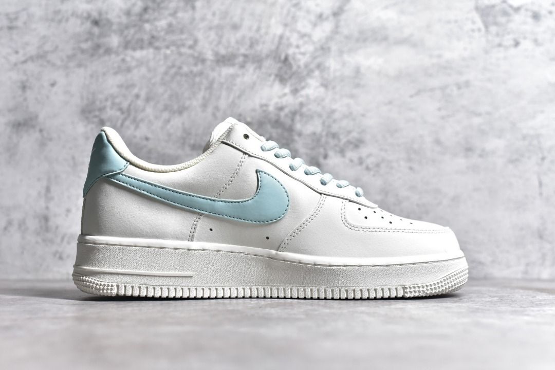 NIKE Air Force 1 low White light blue shoes Women s Fashion