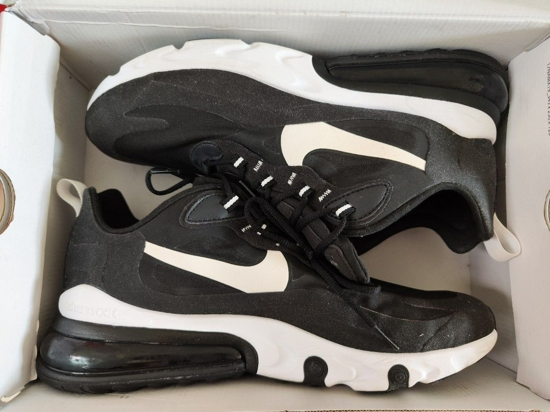 Nike Air Max 270 React Black White Men s Fashion Footwear