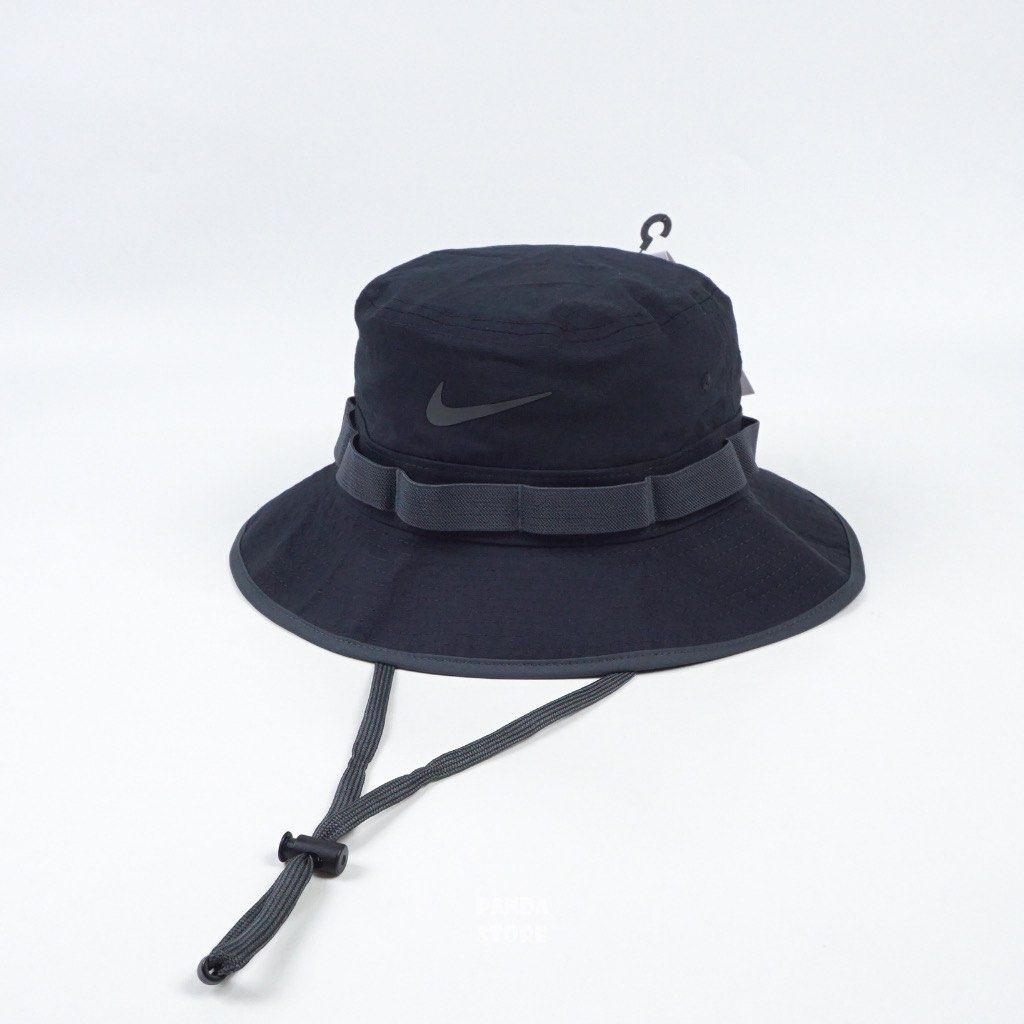 NIKE DRI FIT APEX 漁夫帽帽子排汗抽繩FB5621-010 黑男女黑色漁夫帽, 男裝, 手錶及配件, 棒球帽、帽- Carousell