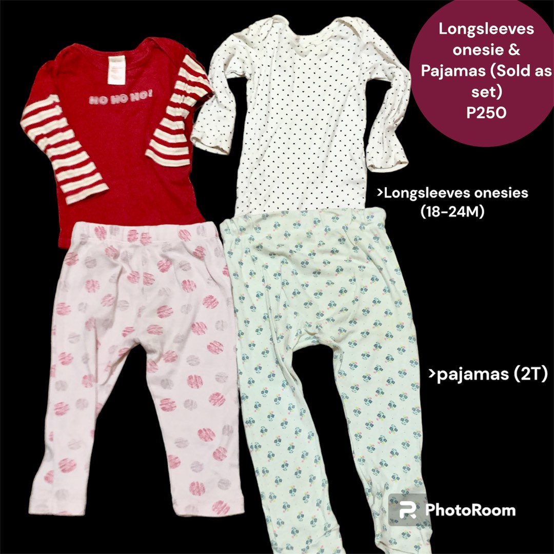 Onesie and leggings set (Pambahay), Babies & Kids, Babies & Kids Fashion on Carousell