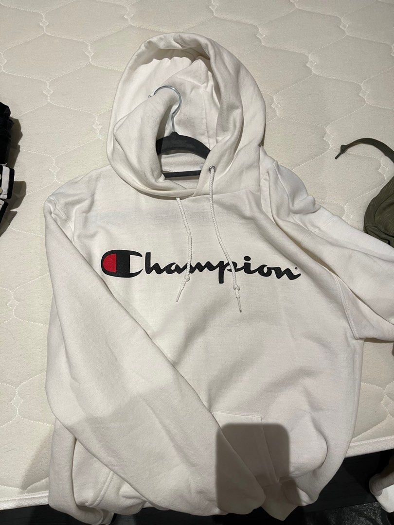 White champion hoodie medium on sale