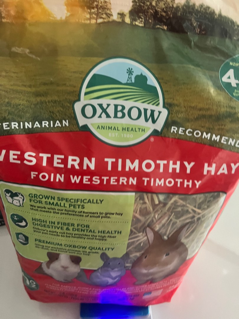 Oxbow western timonthy hay, Pet Supplies, Pet Food on Carousell