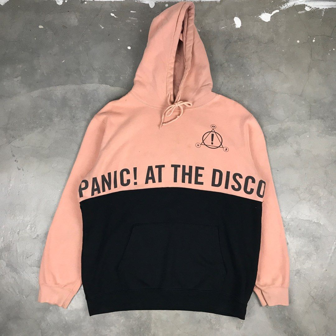 Pink and black panic hotsell at the disco hoodie