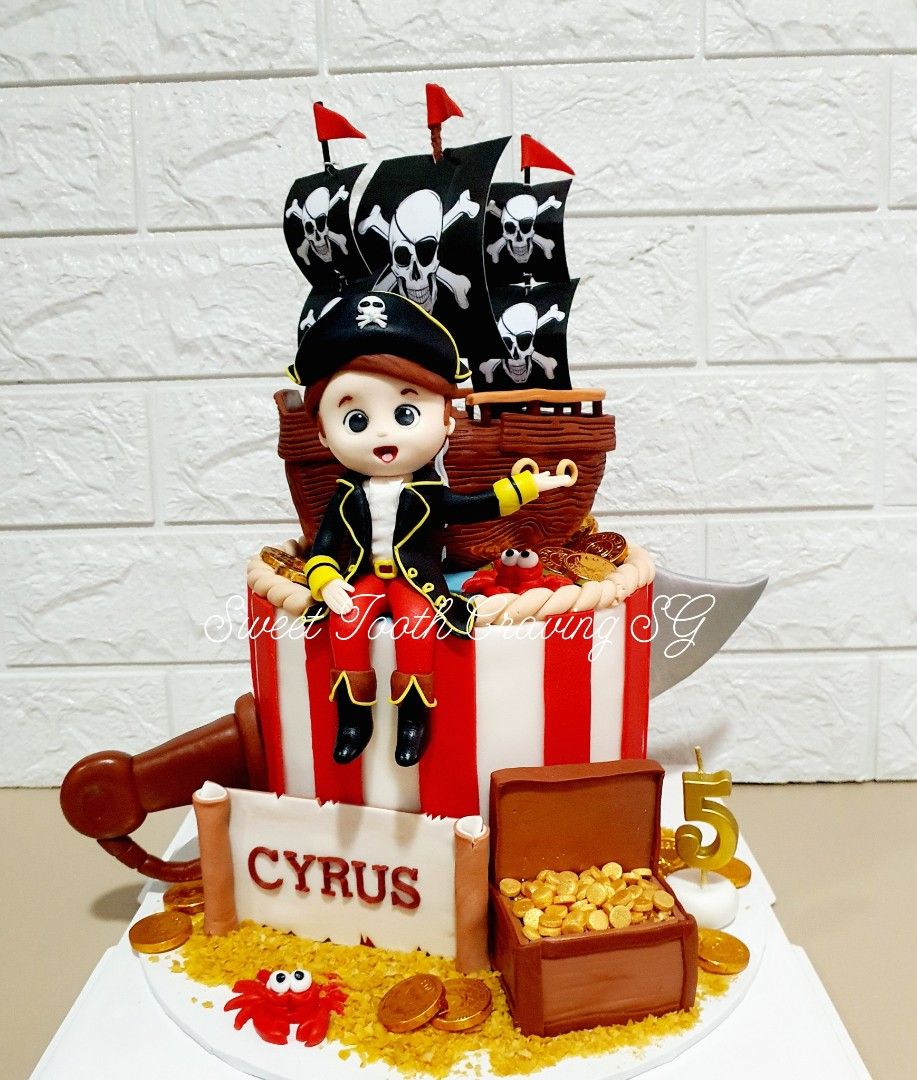Quirky Cakes - Simple Pirate cake for a little guys 3rd... | Facebook