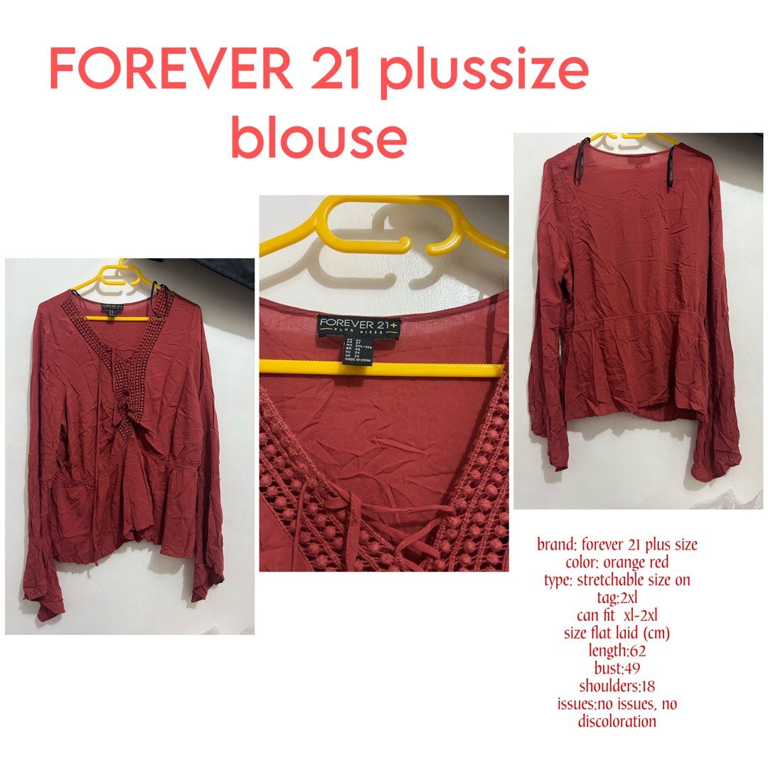 Forever 21 plus size tops online