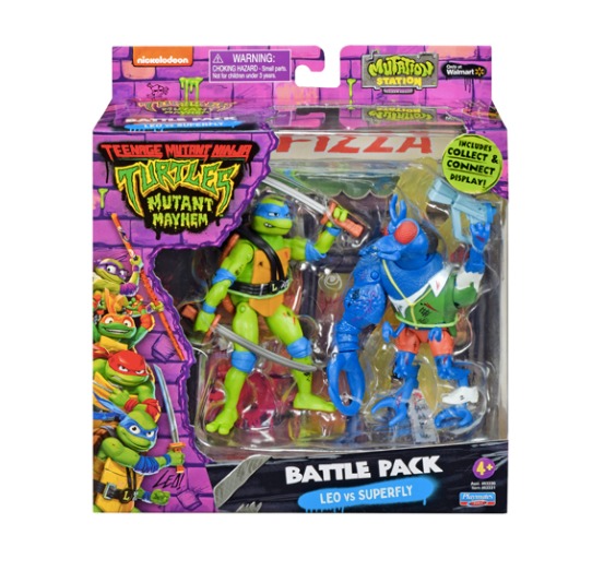 !PO! Teenage Mutant Ninja Turtles: Mutant Mayhem - Battle Pack - Leo Vs ...