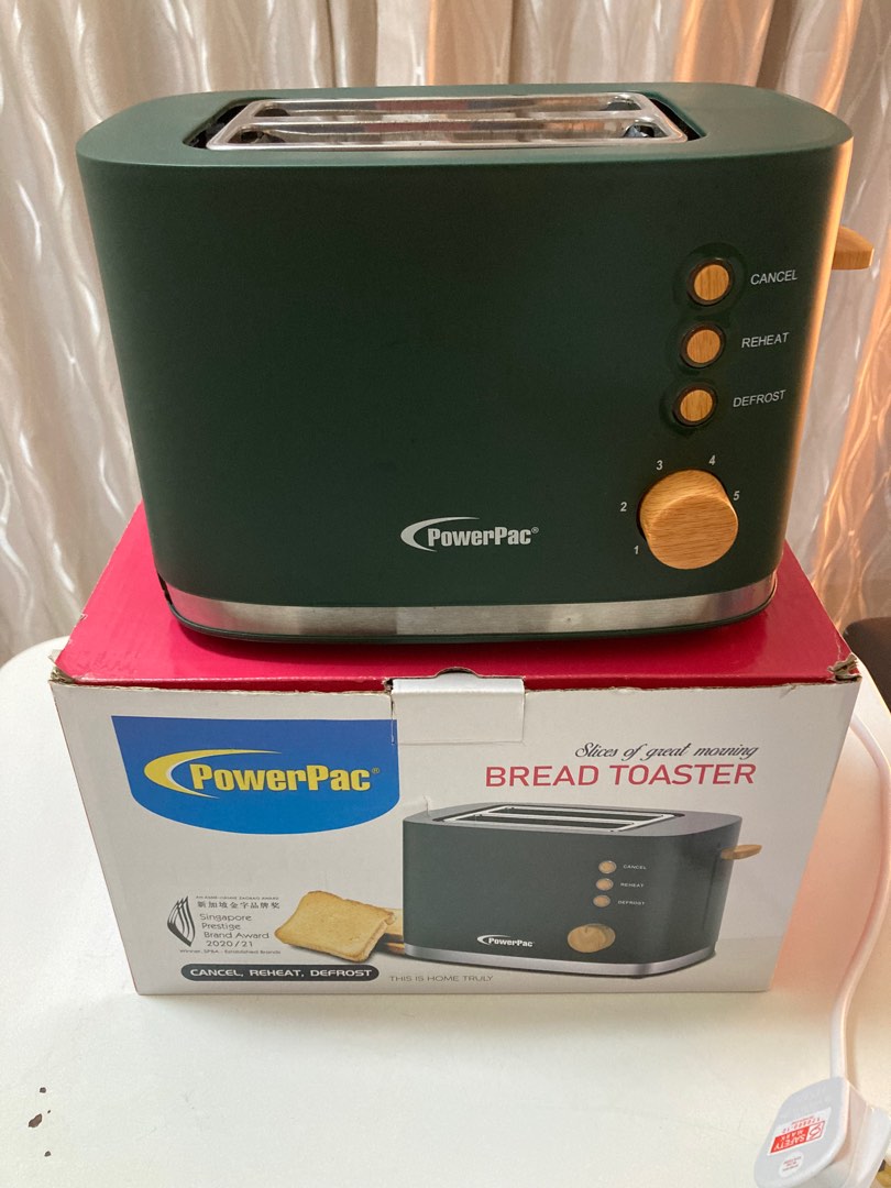 PowerPac 2 Slice Bread Toaster (PPT05, green), TV & Home Appliances ...