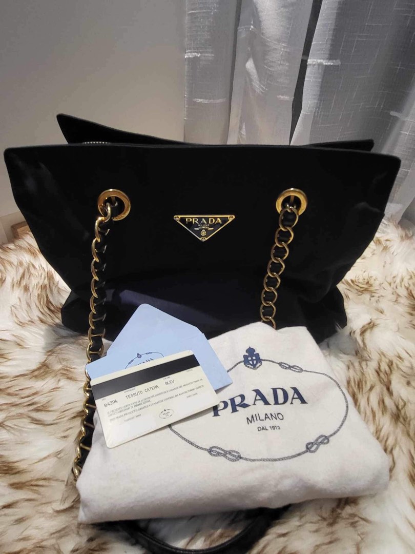 PRADA Vintage Logo Pochette Wristlet Bag Pouch Nylon Pink Gold Zip RankAB