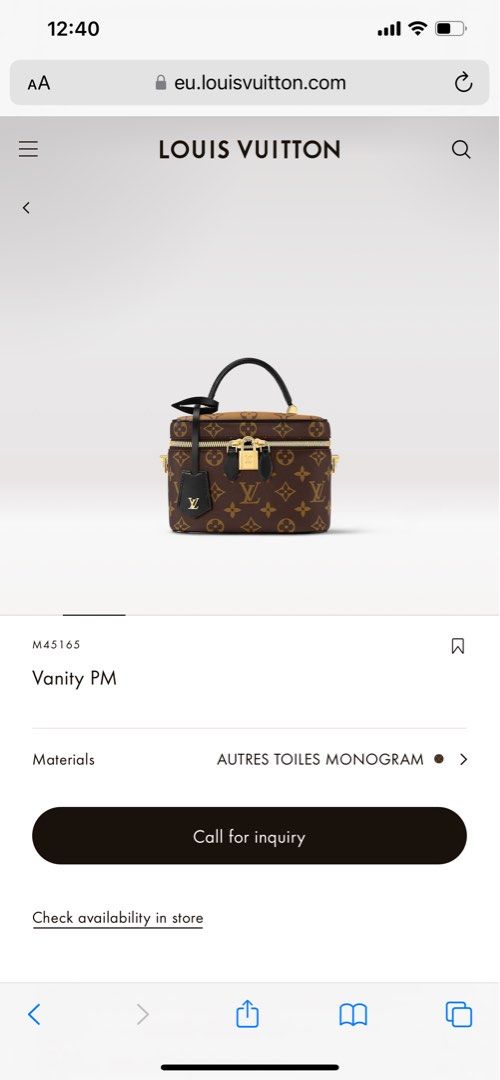 Louis Vuitton Micro Vanity Beige autres Toiles Monogram