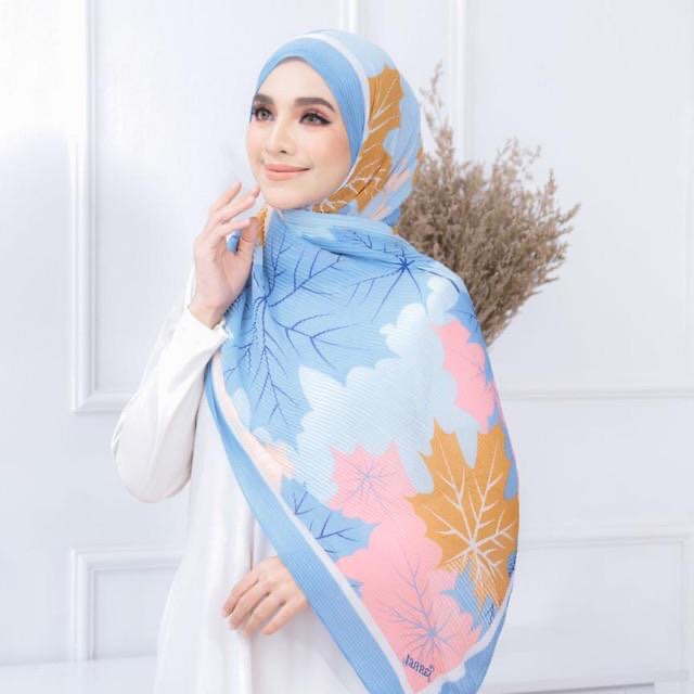 Shawl 2025 pleated printed