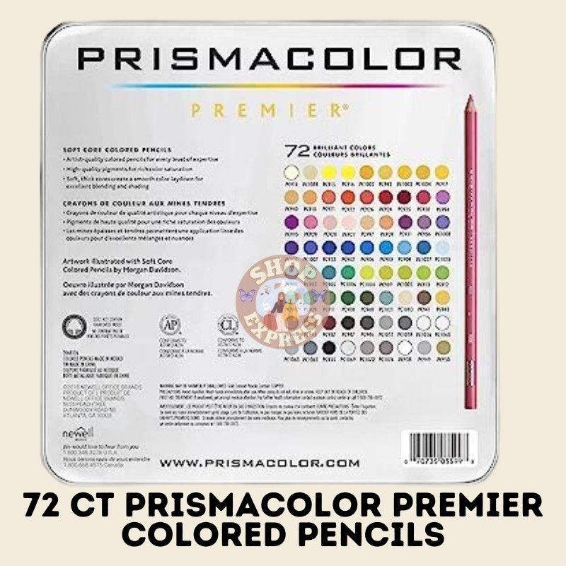 Prismacolor Premier Colored Pencils | Art Supplies for Drawing, Sketching,  Adult Coloring | Soft Core Color Pencils, 72 Pack & Premier Soft Core