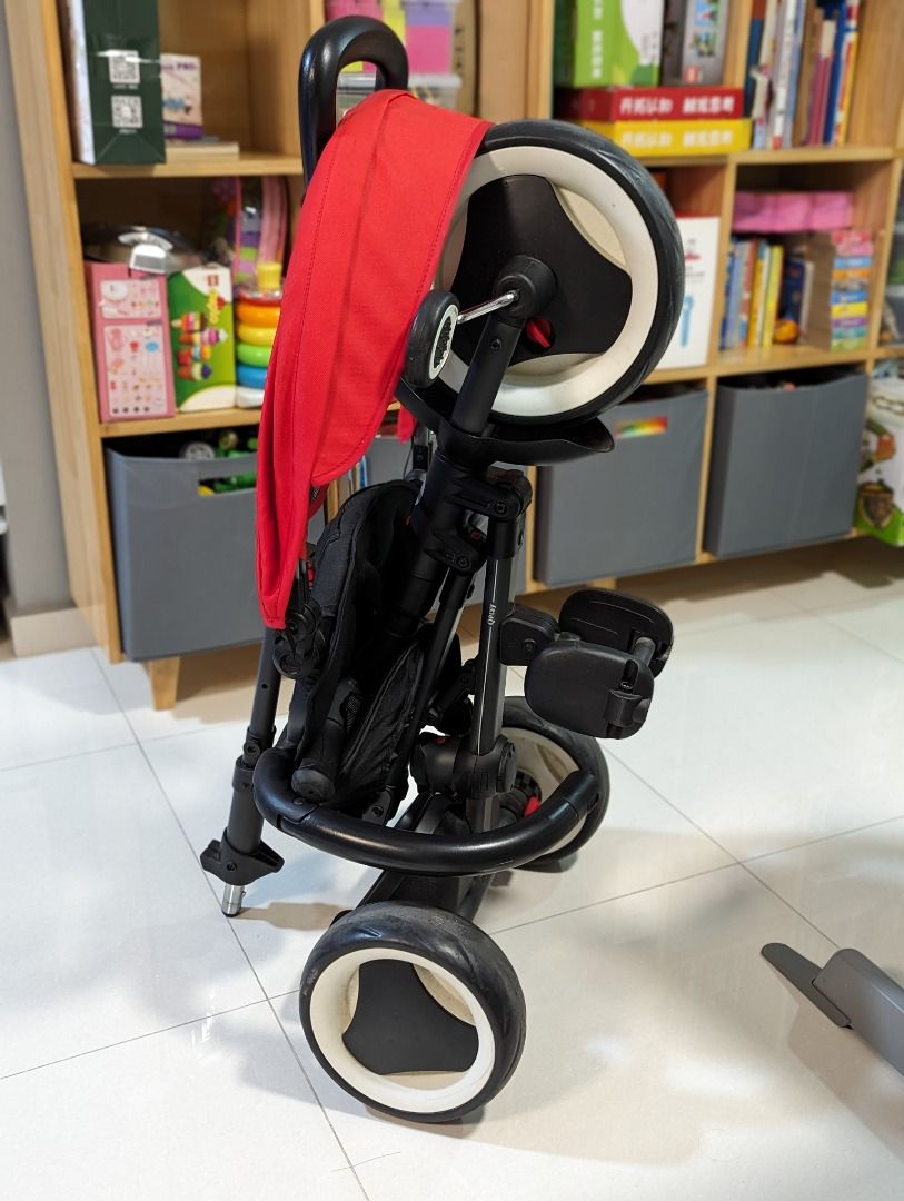 Qplay Rito Air Tricycle Stroller - Red, Babies & Kids, Going Out ...