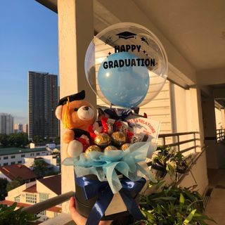 Chocolate / flower box bouquet for surprise gifts! 🥳🎁🎊, Food & Drinks,  Gift Baskets & Hampers on Carousell