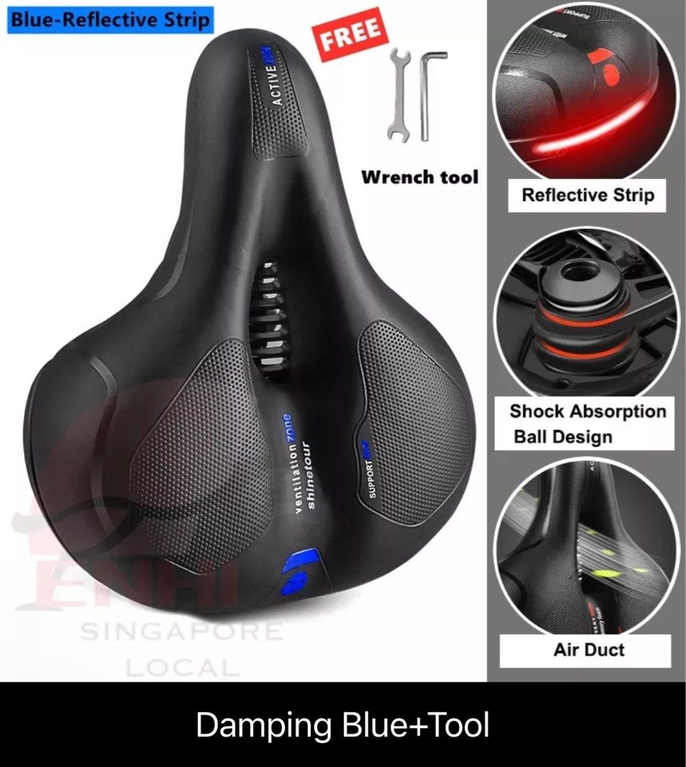 Ready stock Memory Foam Bicycle Saddle Breathable Bike Seat