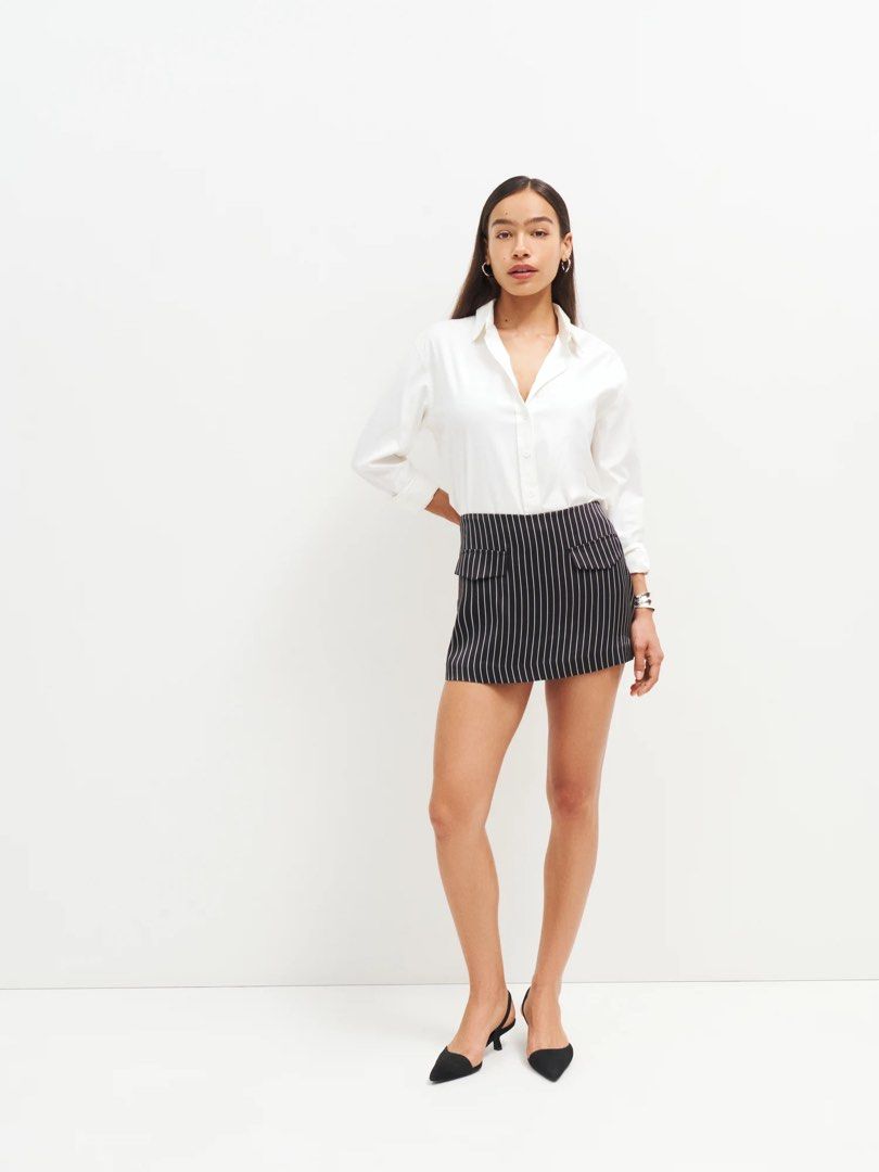 Reformation Imogen Satin Skorts