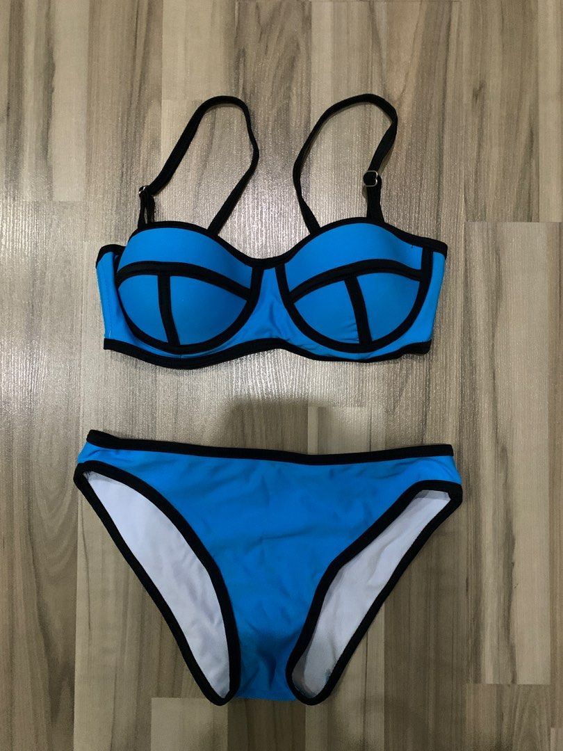 Royal Blue 3 Piece Bikini Set main image 0