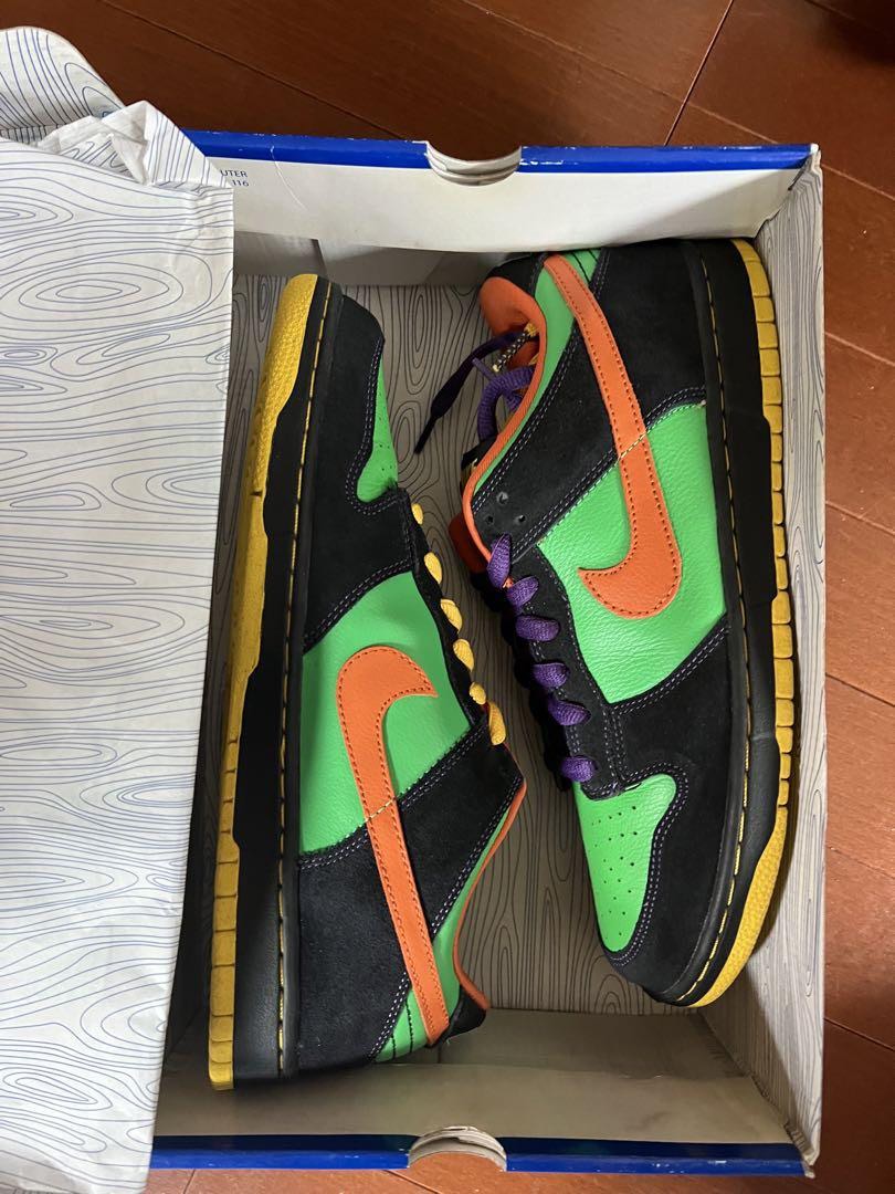 SB DUNK GREEN SPARK HOOP ORANGE